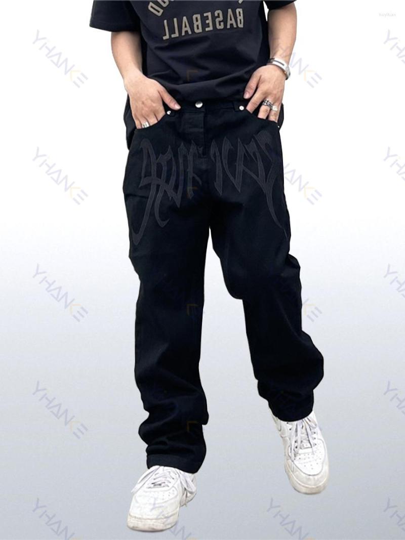 Men's Jeans Four Seasons Y2K Emo Men Fashion Black Street Embroidery Low Cut Loose Straight Pants Hip Hop Clothes
Men's Jeans Four Seasons Y2K Emo Men Fashion Black Street Embroidery Low Cut Loose Straight Pants Hip Hop Clothes