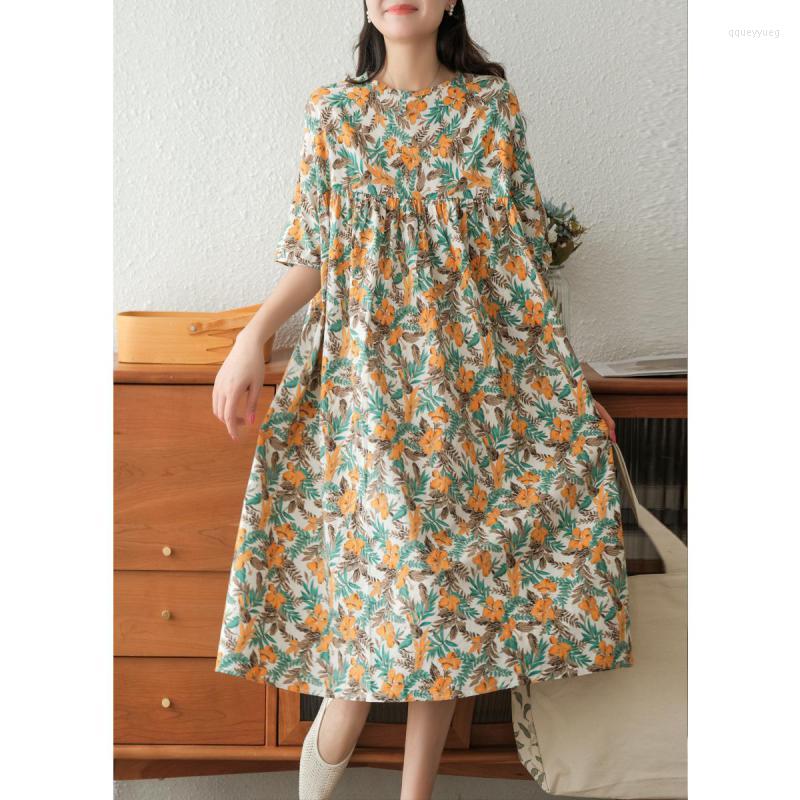Party Dresses 2023 Summer Casual Simple Sweet Flower Dress Loose Thin Round Neck Temperament All-match Women Short, Orange
Party Dresses 2023 Summer Casual Simple Sweet Flower Dress Loose Thin Round Neck Temperament All-match Women Short, Orange
