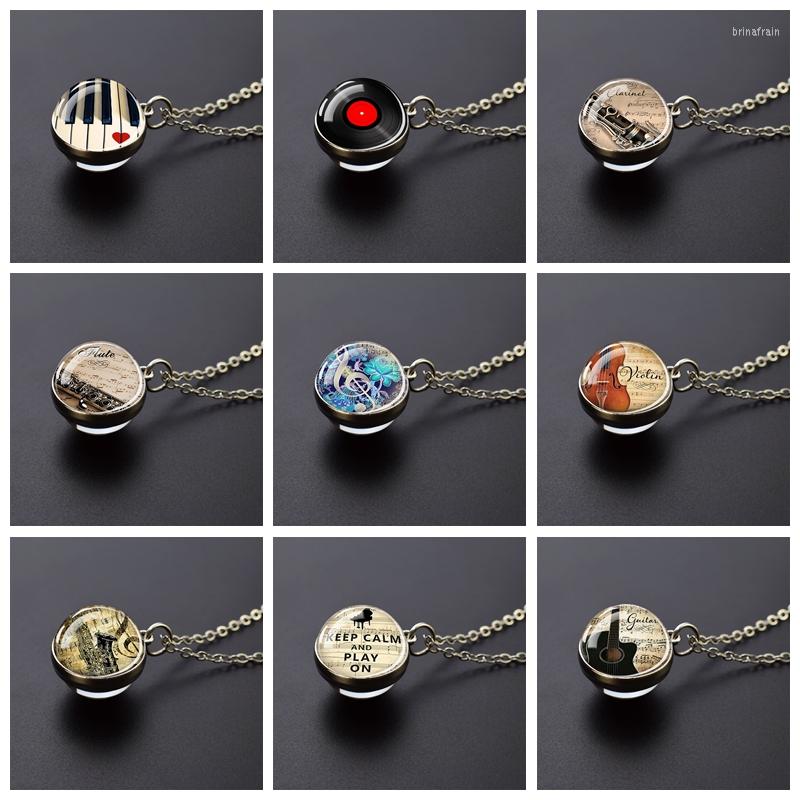 Pendant Necklaces Musical Instrument Glass Ball Pedant Necklace Piano Guitar Clarinet Music Notes Jewelry Gift For Students
Pendant Necklaces Musical Instrument Glass Ball Pedant Necklace Piano Guitar Clarinet Music Notes Jewelry Gift For Students
