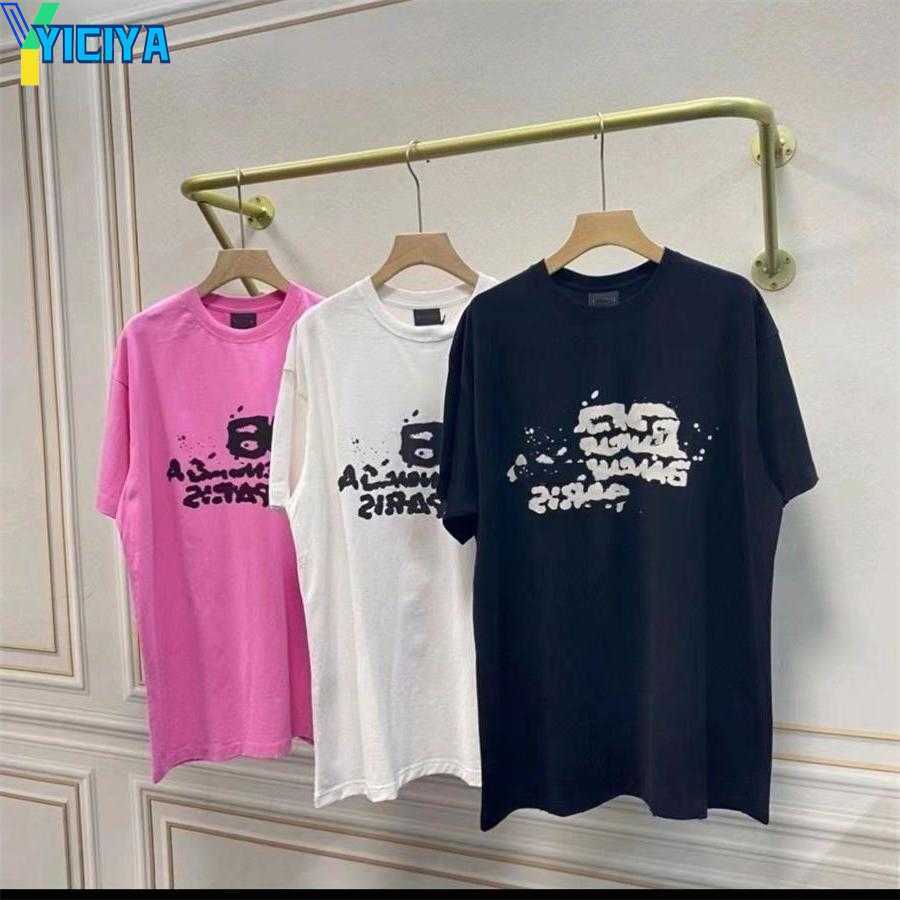 YICIYA Women's designer top t-shirt women's t-shirt printing letter loose casual fashion summer wear Top female, White
YICIYA Women's designer top t-shirt women's t-shirt printing letter loose casual fashion summer wear Top female, White