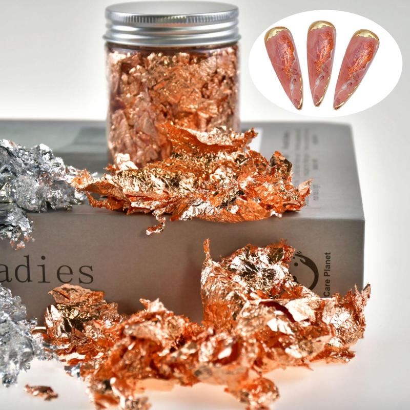 Nail Art Decorations 3G Accessories Gold Silver Copper Foil Sequins Glitter Leaf Flake Sheet Bulk Paper For Gilding Manicure Decoration
Nail Art Decorations 3G Accessories Gold Silver Copper Foil Sequins Glitter Leaf Flake Sheet Bulk Paper For Gilding Manicure Decoration