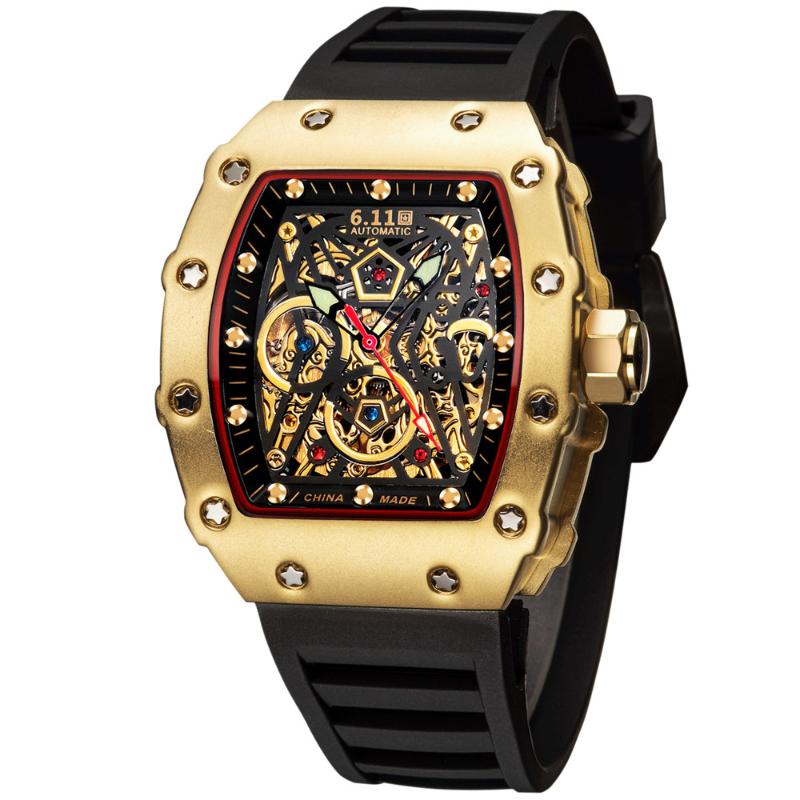 Wristwatches Luxury Automatic Mechanical Watch Top Brand Men Hip Hop Mens Dragon Pattern Full Steel Watches ManClock Hombre Relogio Masculin, Silicone white
Wristwatches Luxury Automatic Mechanical Watch Top Brand Men Hip Hop Mens Dragon Pattern Full Steel Watches ManClock Hombre Relogio Masculin, Silicone white