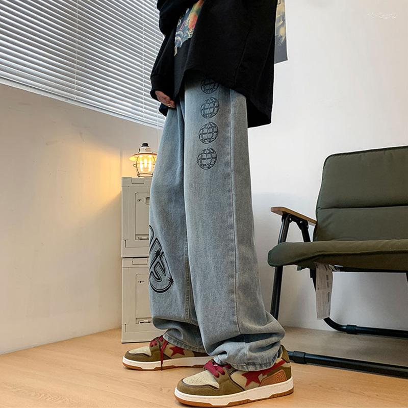 Men's Jeans Wide For Men Street Style Fashion Printing Denim Trousers Baggy Straight Pants Vintage Y2K Bottoms Plus Size Male Clothes, Blue
Men's Jeans Wide For Men Street Style Fashion Printing Denim Trousers Baggy Straight Pants Vintage Y2K Bottoms Plus Size Male Clothes, Blue