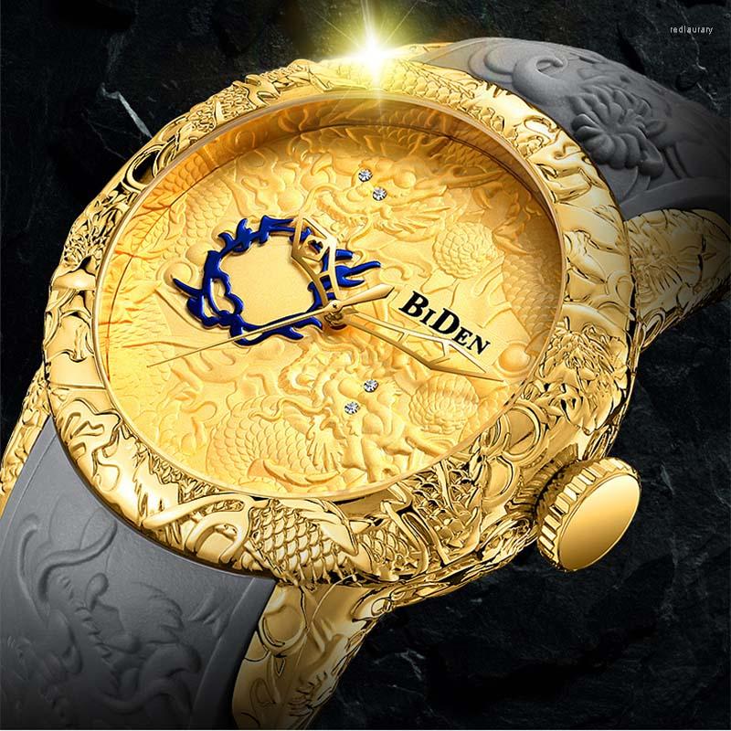 Wristwatches Fashion Luxury Gold Dragon Sculpture Watch For Men Quartz Waterproof Big Dial Sport Top Brand Relog Hombre, Black-2
Wristwatches Fashion Luxury Gold Dragon Sculpture Watch For Men Quartz Waterproof Big Dial Sport Top Brand Relog Hombre, Black-2