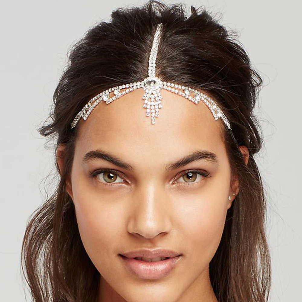 Bling Crystal Elastic Hairband Hair Clip Pin Rhinestone Tassel Forehead Chain Full Shiny Stone Hair Band Female Hairdressing Accessories Head Wear Headdress
Bling Crystal Elastic Hairband Hair Clip Pin Rhinestone Tassel Forehead Chain Full Shiny Stone Hair Band Female Hairdressing Accessories Head Wear Headdress
