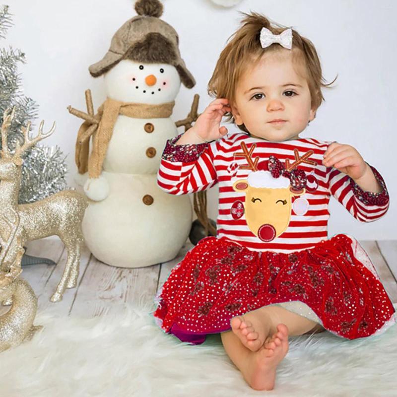 Girl Dresses Toddler Infant Kids Baby Girls Warm Sets Christmas Deer Striped Princess Tulle Dress Clothes Xmas 5-6 Years, Green
Girl Dresses Toddler Infant Kids Baby Girls Warm Sets Christmas Deer Striped Princess Tulle Dress Clothes Xmas 5-6 Years, Green