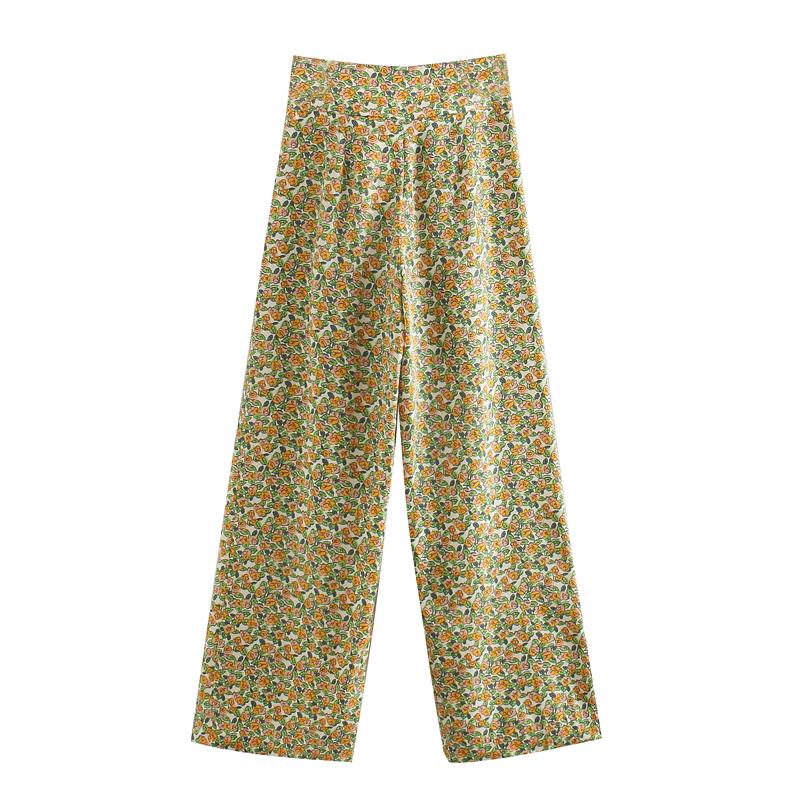 Women's Pants & Capris 2023 Za Casual Fashion Lady Female Women Clothes Orange Flower Pattern Printed Wide-leg Bow, Picture shown
Women's Pants & Capris 2023 Za Casual Fashion Lady Female Women Clothes Orange Flower Pattern Printed Wide-leg Bow, Picture shown