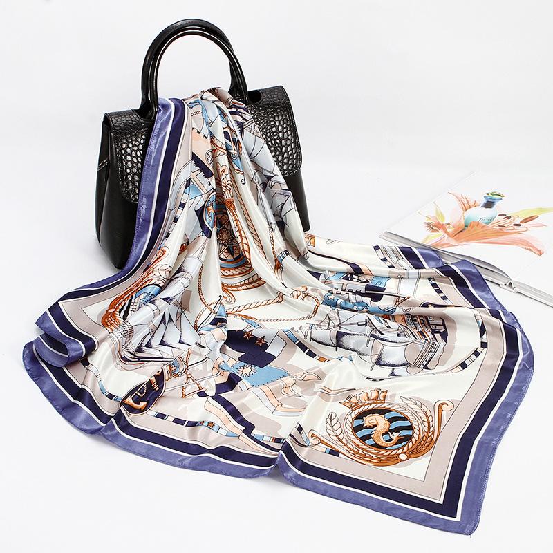 Scarves 2023 Fashion Luxury Square Scarf Women Italian Style Belt Print Big Shawl Hijab Wraps Polyester Satin Headband Kerchief 90x90cm
Scarves 2023 Fashion Luxury Square Scarf Women Italian Style Belt Print Big Shawl Hijab Wraps Polyester Satin Headband Kerchief 90x90cm