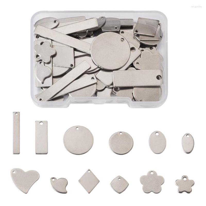 Charms 72pcs/Box 201 Stainless Steel Stamping Blank Tag Pendants Mixed Shapes For DIY Handmade Jewelry Making Necklace Accessories
Charms 72pcs/Box 201 Stainless Steel Stamping Blank Tag Pendants Mixed Shapes For DIY Handmade Jewelry Making Necklace Accessories