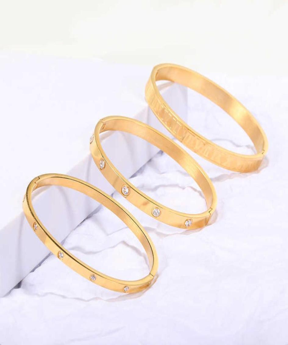 Wedding Jewelry Bangle Classic Zircon Set Stainls Steel Roman Digital Snap Open Couple Bracelet Valentine039s Day Gifts2769122
Wedding Jewelry Bangle Classic Zircon Set Stainls Steel Roman Digital Snap Open Couple Bracelet Valentine039s Day Gifts2769122