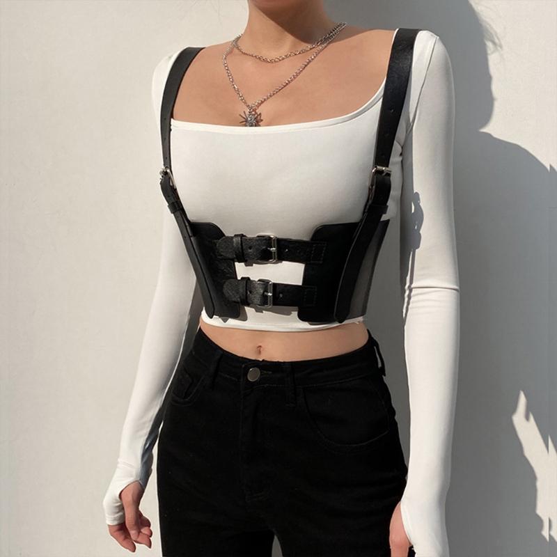 Belts Girdle PU Leather Cinch Belt Underbust Corset For Woman Female Bustier With Shoulder Strap Harness Waistband Shaping Bellyband, Picture shown
Belts Girdle PU Leather Cinch Belt Underbust Corset For Woman Female Bustier With Shoulder Strap Harness Waistband Shaping Bellyband, Picture shown