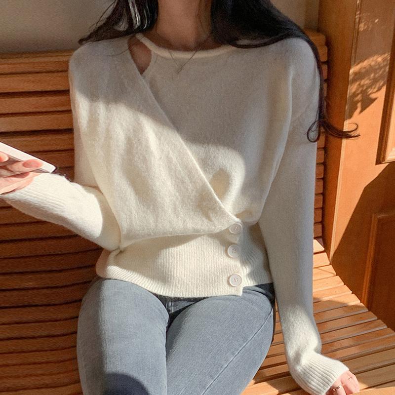 Women's Sweaters Niche Design Round Collar Off Two Oblique Deduct The Waist Long Sleeve Knit Sweater Female Head Of Cultivate MoralityWomen', See chart
Women's Sweaters Niche Design Round Collar Off Two Oblique Deduct The Waist Long Sleeve Knit Sweater Female Head Of Cultivate MoralityWomen', See chart
