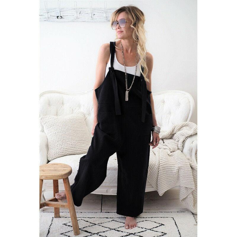 Gym Clothing Women's Loose Baggy Strappy Romper Jumpsuit Summer Overalls Playsuit Harem Pants, Blue
Gym Clothing Women's Loose Baggy Strappy Romper Jumpsuit Summer Overalls Playsuit Harem Pants, Blue