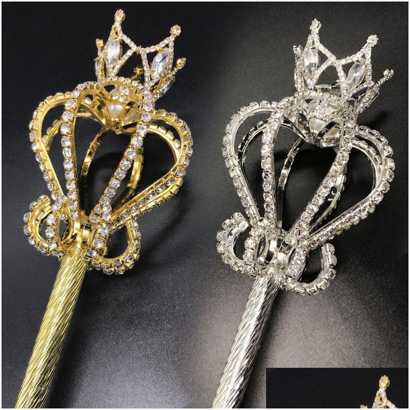 Hair Jewelry Crystal Scepter Wand Goldsier Color Tiaras And Crowns Sceptre King Queen Pageant Party Costumes Handhel Dhgarden Dhdyn
Hair Jewelry Crystal Scepter Wand Goldsier Color Tiaras And Crowns Sceptre King Queen Pageant Party Costumes Handhel Dhgarden Dhdyn