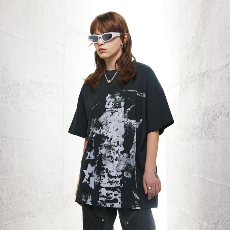 Men' T Shirts Hip Hop High Street Oversized Men Women Gothic Y2k Vintage Clothes Harajuku Short Sleeve T-shirts Streetwear Tops Tees, Black
Men' T Shirts Hip Hop High Street Oversized Men Women Gothic Y2k Vintage Clothes Harajuku Short Sleeve T-shirts Streetwear Tops Tees, Black