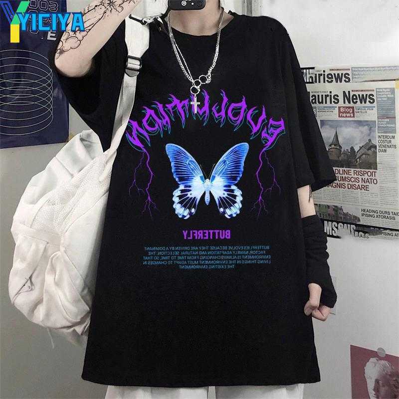 YICIYA Women's T Shirts Summer Goth Plus Size Women Clothing Graphic Gothic Clothes Butterfly Korean Fashion Short Sleeve Shirt Womens Tops
YICIYA Women's T Shirts Summer Goth Plus Size Women Clothing Graphic Gothic Clothes Butterfly Korean Fashion Short Sleeve Shirt Womens Tops