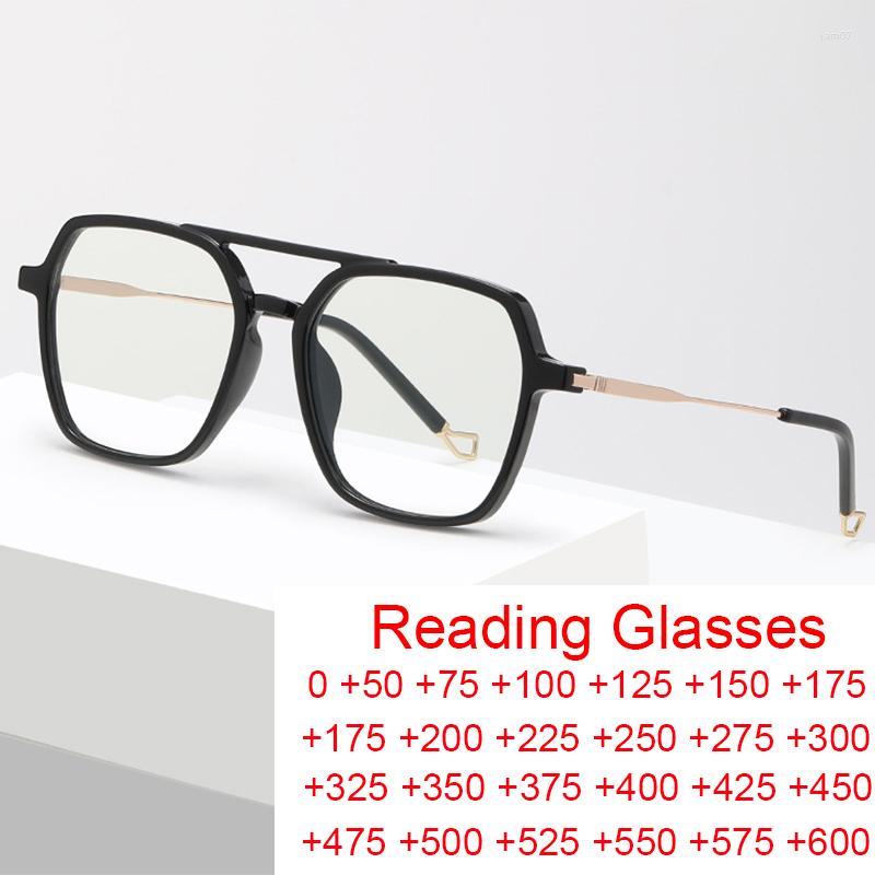Sunglasses Fashion Oversized Square Reading Glasses For Men Anti Blue Light Magnification Eyewear Retro Double Bridge Eyeglasses Frame 2
Sunglasses Fashion Oversized Square Reading Glasses For Men Anti Blue Light Magnification Eyewear Retro Double Bridge Eyeglasses Frame 2