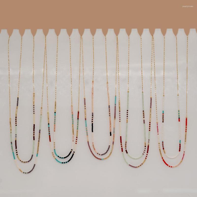 Chains Rice Bead Necklace Fashion Simplicity Colourful Patchwork Versatile Hand-strung Chain Bohemian Adjustable Beaded
Chains Rice Bead Necklace Fashion Simplicity Colourful Patchwork Versatile Hand-strung Chain Bohemian Adjustable Beaded