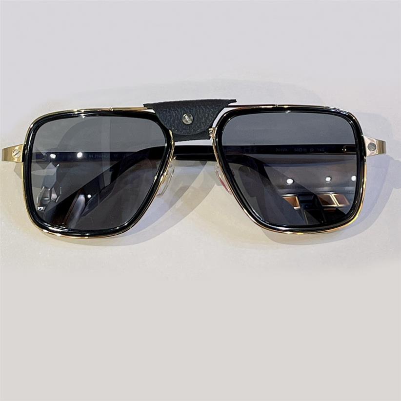 Square Pilot Sunglasses 0263 Gold Metal Black Grey Lens Sun Glasses for Men Gafas de sol UV400 Protection Eye Wear Suit All Faces 190Q
Square Pilot Sunglasses 0263 Gold Metal Black Grey Lens Sun Glasses for Men Gafas de sol UV400 Protection Eye Wear Suit All Faces 190Q