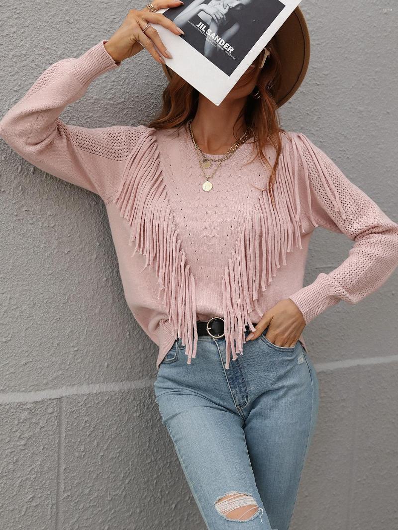 Women's Sweaters Women's Sweater 2023 Autumn/Winter O-Neck Solid Color Tassel Loose-fitting Pullover Knitted Tops Commuting Women, Apricot
Women's Sweaters Women's Sweater 2023 Autumn/Winter O-Neck Solid Color Tassel Loose-fitting Pullover Knitted Tops Commuting Women, Apricot