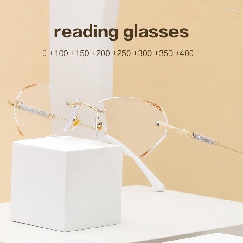 Sunglasses Anti Blue Light Reading Glasses Women Rimless Luxury Presbyopic Female Diamond Prescription Eyeglasses Diopter 0 To 400
Sunglasses Anti Blue Light Reading Glasses Women Rimless Luxury Presbyopic Female Diamond Prescription Eyeglasses Diopter 0 To 400