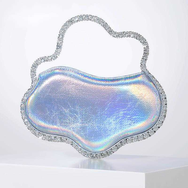 Shoulder Bags Metal Wavy Handle Diamond Evening Women Elegant Boutique Crystal Colorful Laser Clutch Purses and Handbags Wedding Party 230426, Rose red polyester
Shoulder Bags Metal Wavy Handle Diamond Evening Women Elegant Boutique Crystal Colorful Laser Clutch Purses and Handbags Wedding Party 230426, Rose red polyester