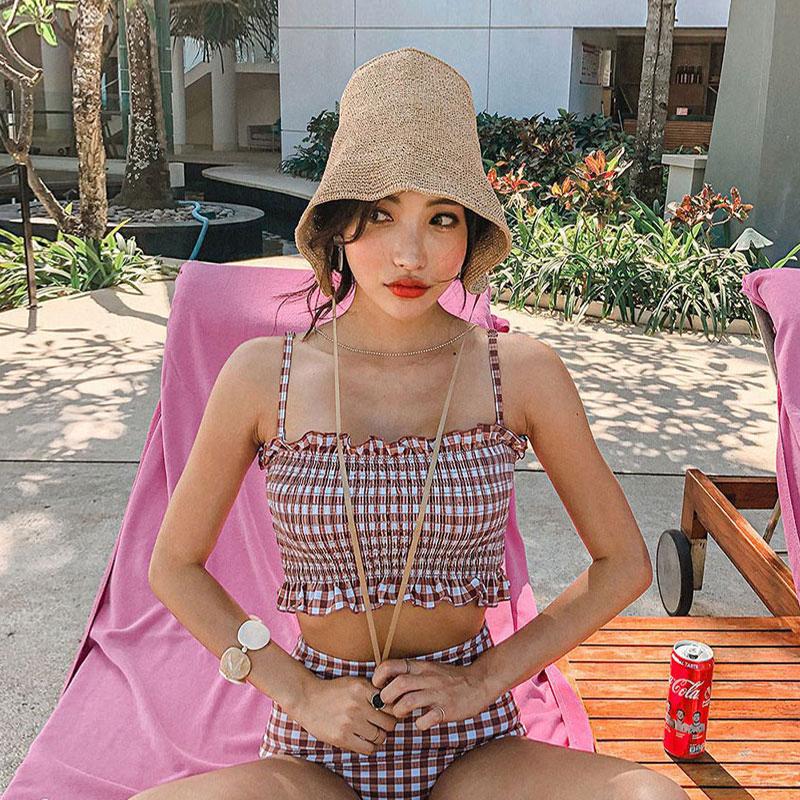 Swimwear Women Mid Waist Bikini Set Bandeau Swimwear Biquinis Women Two Pieces Swimsuit Sexy Bathing Suit 2022 new, Red
Swimwear Women Mid Waist Bikini Set Bandeau Swimwear Biquinis Women Two Pieces Swimsuit Sexy Bathing Suit 2022 new, Red
