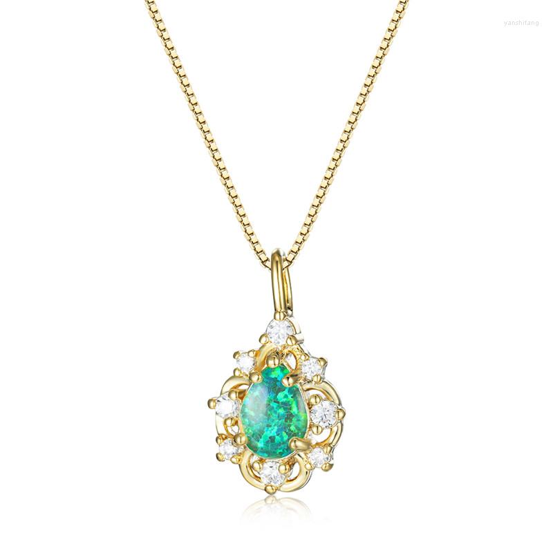 Pendant Necklaces Female Cute Water Drop Necklace Green Opal Stone Vintage Gold Color Chain For Women Statement Jewelry
Pendant Necklaces Female Cute Water Drop Necklace Green Opal Stone Vintage Gold Color Chain For Women Statement Jewelry