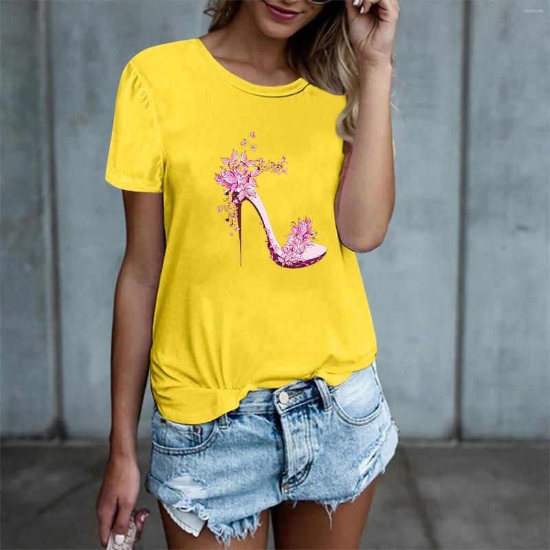 Women's T Shirts Women's Shirt Fashion High Heels Printed T-shirt Summer Short-sleeved Tshirt Tops Clothes Female Harajuku Tee Ladies, Pink
Women's T Shirts Women's Shirt Fashion High Heels Printed T-shirt Summer Short-sleeved Tshirt Tops Clothes Female Harajuku Tee Ladies, Pink