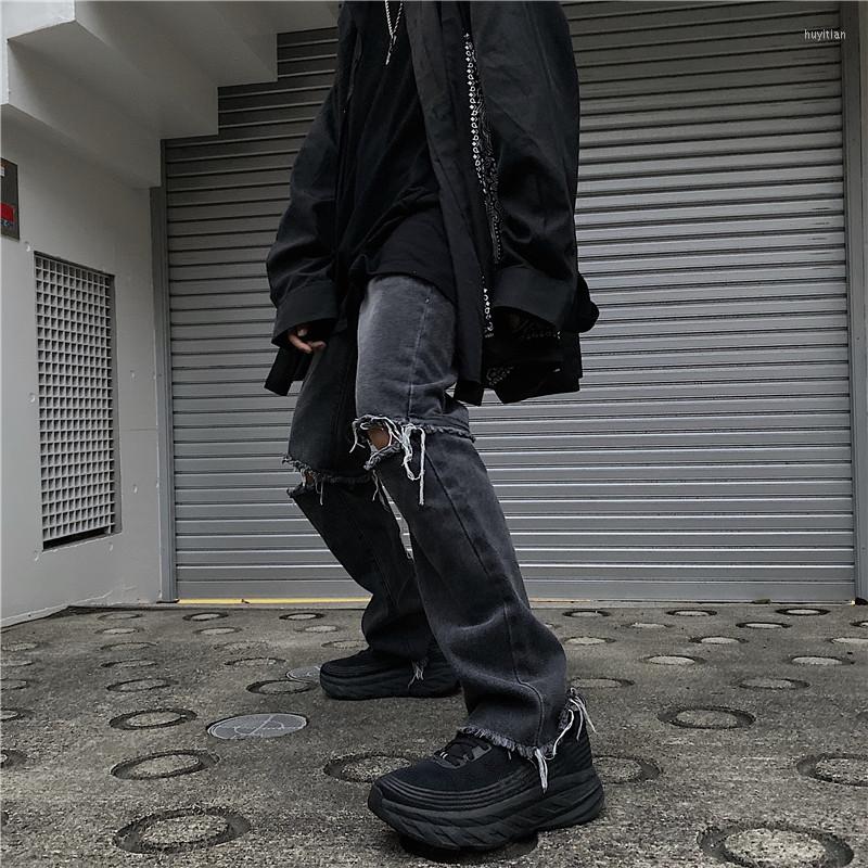Men' Jeans Foufurieux Vintage Streetwear Y2k Dark Gray Ripped Men 2023 Design High Waist Loose Straight Wide Leg, Blue
Men' Jeans Foufurieux Vintage Streetwear Y2k Dark Gray Ripped Men 2023 Design High Waist Loose Straight Wide Leg, Blue