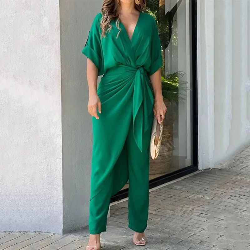 Women's Two Piece Pants LIYONG Women Set Autumn Fashion Solid V Neck Waist Pleated Lace Up Half Sleeve Casual Sets High Streetwear, Picture color
Women's Two Piece Pants LIYONG Women Set Autumn Fashion Solid V Neck Waist Pleated Lace Up Half Sleeve Casual Sets High Streetwear, Picture color