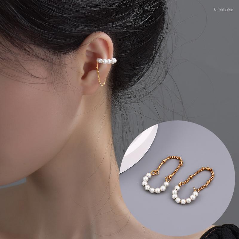 Backs Earrings Imitation Pearls Clip On Korean Tassel Fake Piercing Ear Cuff Rose Gold Color Cartilage Earings Women Jewelry KAE351
Backs Earrings Imitation Pearls Clip On Korean Tassel Fake Piercing Ear Cuff Rose Gold Color Cartilage Earings Women Jewelry KAE351