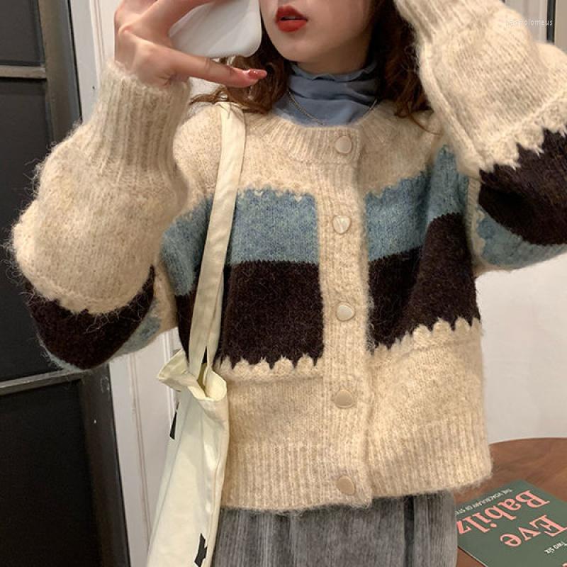 Women's Knits Korean Version Of The Retro Round Neck Loose All-match Sweater Outer Wear 2023 Fashion Temperament Casual Top, Beige
Women's Knits Korean Version Of The Retro Round Neck Loose All-match Sweater Outer Wear 2023 Fashion Temperament Casual Top, Beige