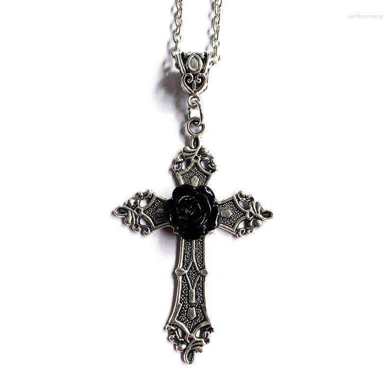 Pendant Necklaces Vintage Creative Design Flowers Cross Necklace For Women Goth Accessories Gothic Aesthetic Holiday Party Jewelry Gifts
Pendant Necklaces Vintage Creative Design Flowers Cross Necklace For Women Goth Accessories Gothic Aesthetic Holiday Party Jewelry Gifts