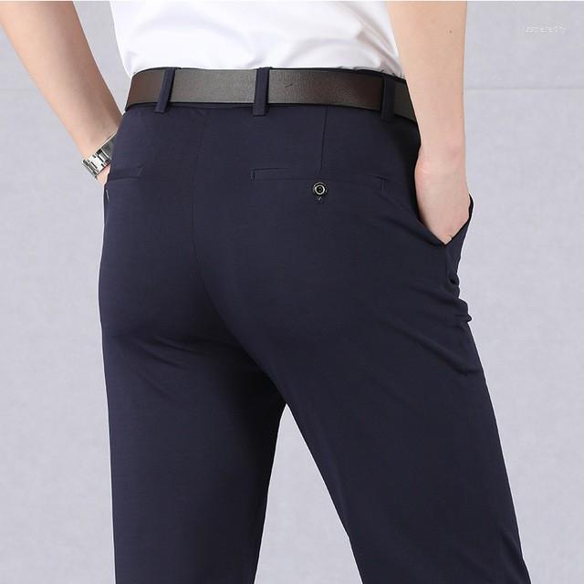 Men's Pants Slim High Stretch Men Casual, Black
Men's Pants Slim High Stretch Men Casual, Black