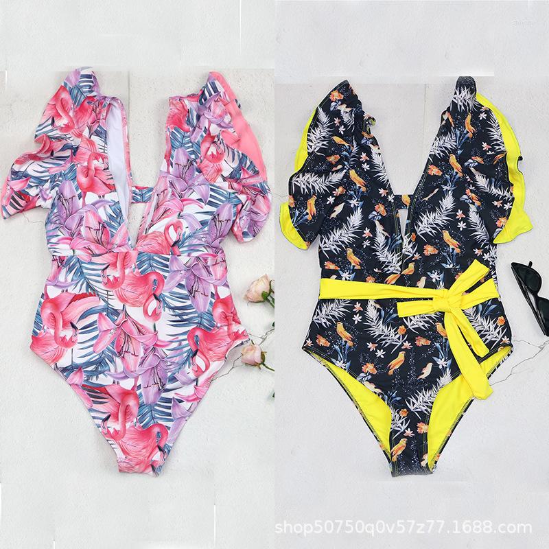 Women' Swimwear Bikini Fashion Sexy Printed One Piece Flying Edge Triangle Double Sided Fabric Women, Black
Women' Swimwear Bikini Fashion Sexy Printed One Piece Flying Edge Triangle Double Sided Fabric Women, Black