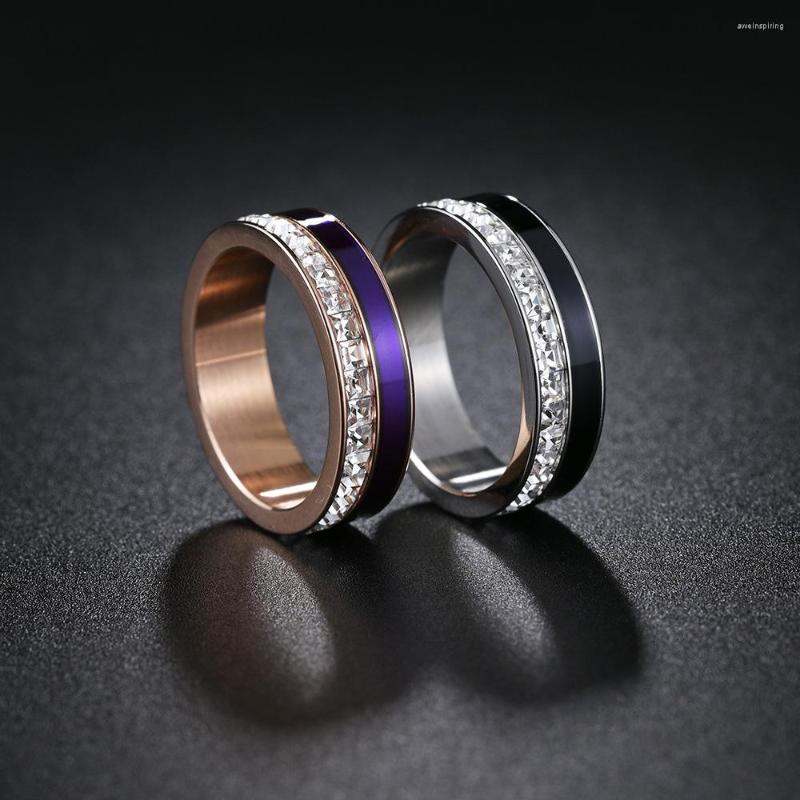 Wedding Rings Stainless Steel Couple Minimalist Square Zircon Purple Black Finger Accessories White Gold Plated Women Jewelry KBR146
Wedding Rings Stainless Steel Couple Minimalist Square Zircon Purple Black Finger Accessories White Gold Plated Women Jewelry KBR146