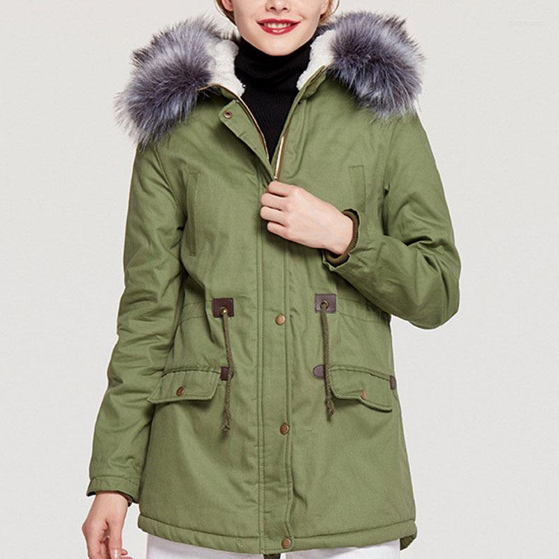 Women's Trench Coats Winter Women Korean Coat Lambswool Warm Cotton Jacket Fur Collar Hooded Mid-length Woman Jackets Plus Size Casual Slim, Nany
Women's Trench Coats Winter Women Korean Coat Lambswool Warm Cotton Jacket Fur Collar Hooded Mid-length Woman Jackets Plus Size Casual Slim, Nany