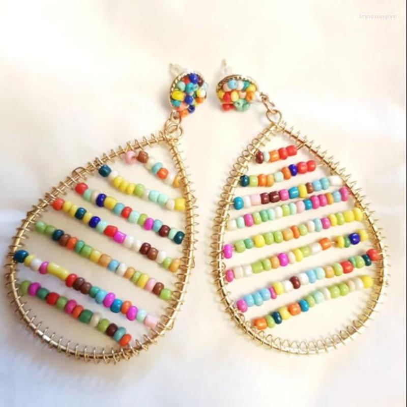 Stud Earrings 2023 Fashion Women Hand Knitted Colorful Beads Waterdrop Shaped Summer Shape Earring
Stud Earrings 2023 Fashion Women Hand Knitted Colorful Beads Waterdrop Shaped Summer Shape Earring