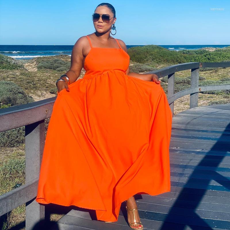 Plus Size Dresses KEXU Vintage Women Spaghetti Strap High Waist Big Swing Backless Maxi Long Holiday Dress 2023 Club Sexy Party, Orange
Plus Size Dresses KEXU Vintage Women Spaghetti Strap High Waist Big Swing Backless Maxi Long Holiday Dress 2023 Club Sexy Party, Orange