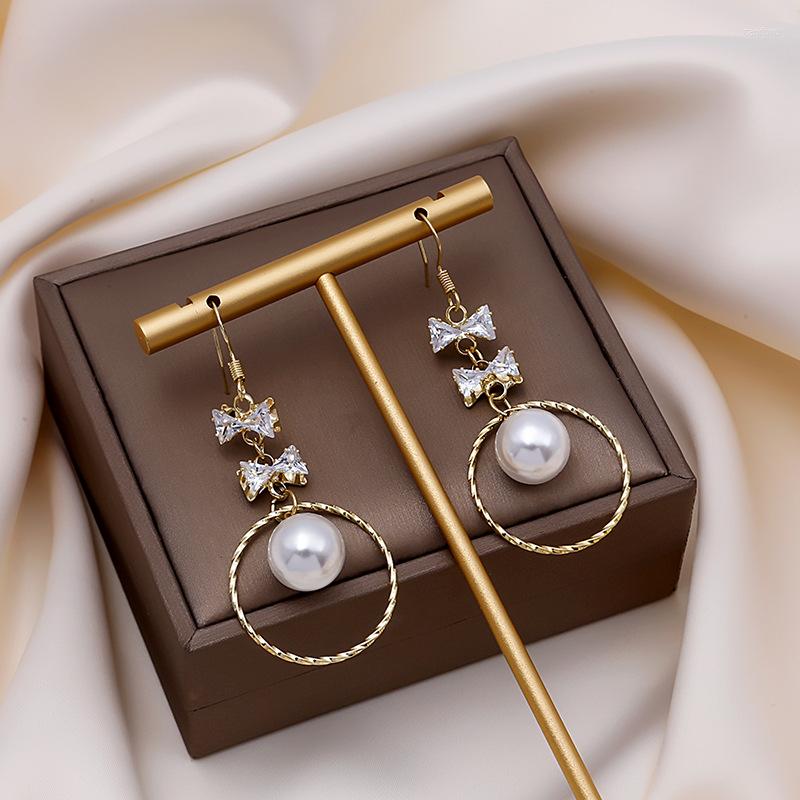 Dangle Earrings 2023 Arrival Metal Trendy Bowknot Women Korean Pearl Simple Female Elegant Jewelry For 
Dangle Earrings 2023 Arrival Metal Trendy Bowknot Women Korean Pearl Simple Female Elegant Jewelry For