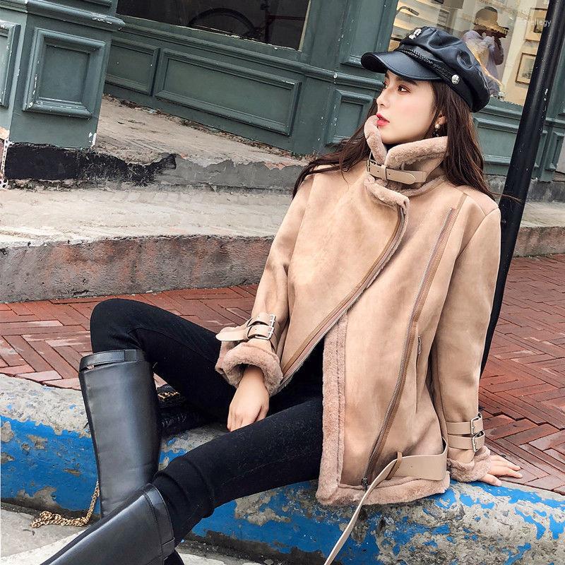 Women's Fur Autumn/winter Thickened Suede One Short Coat Female Lamb Cotton Motorcycle Jacket Coats And Jackets Women, Dark brown
Women's Fur Autumn/winter Thickened Suede One Short Coat Female Lamb Cotton Motorcycle Jacket Coats And Jackets Women, Dark brown