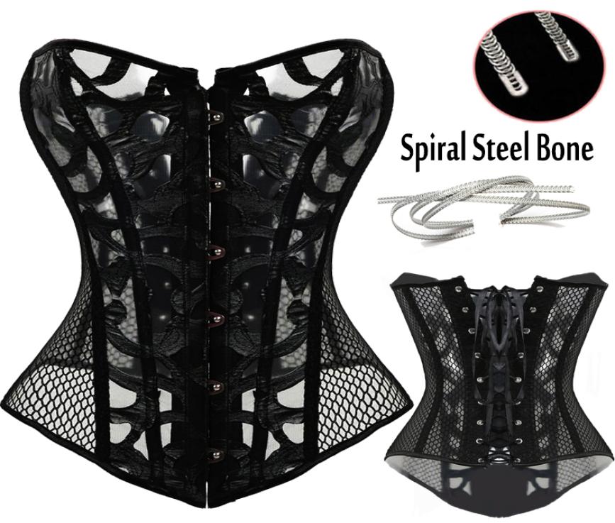 WholeSexy Mesh Corsets and Bustie Elastic Net Hollow Out Flowers Design Busk Closure Bustier Corset Body Shapewear cincher co3918760, Black
WholeSexy Mesh Corsets and Bustie Elastic Net Hollow Out Flowers Design Busk Closure Bustier Corset Body Shapewear cincher co3918760, Black