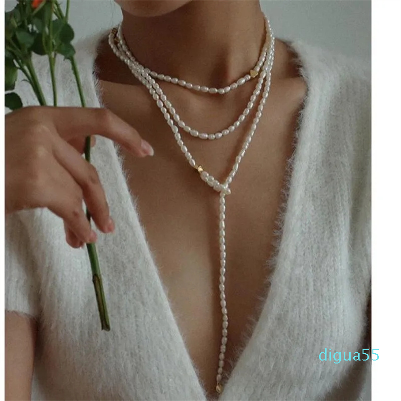Pendant Necklaces Natural Rice Shape Freshwater Pearl Long Necklace Women Elegant Temperament More WearPendant
Pendant Necklaces Natural Rice Shape Freshwater Pearl Long Necklace Women Elegant Temperament More WearPendant