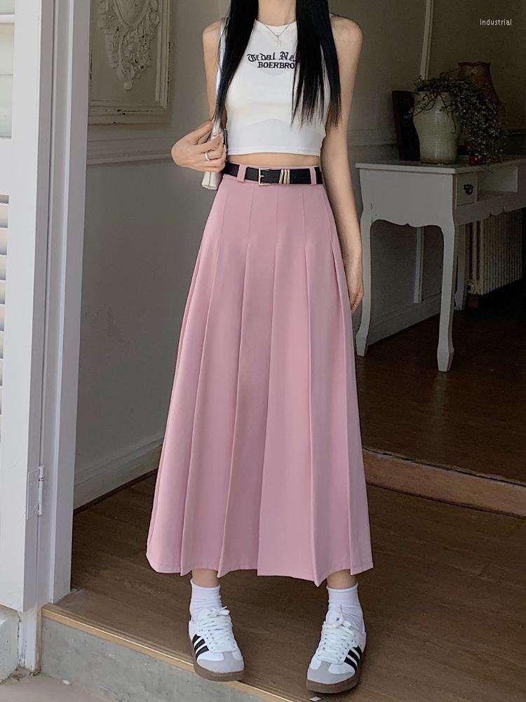 Skirts Solid Color A Word Half Skirt Female Pleated 2023 Summer High Waist Skinny Small People In The Long Paragraph, Black
Skirts Solid Color A Word Half Skirt Female Pleated 2023 Summer High Waist Skinny Small People In The Long Paragraph, Black