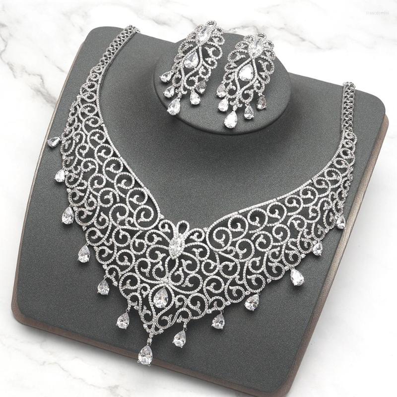 Necklace Earrings Set IN JEWELIFE Luxury Big Sets For Women Cubic Zircorn And Bridal Wedding Party Accessory, Picture shown
Necklace Earrings Set IN JEWELIFE Luxury Big Sets For Women Cubic Zircorn And Bridal Wedding Party Accessory, Picture shown