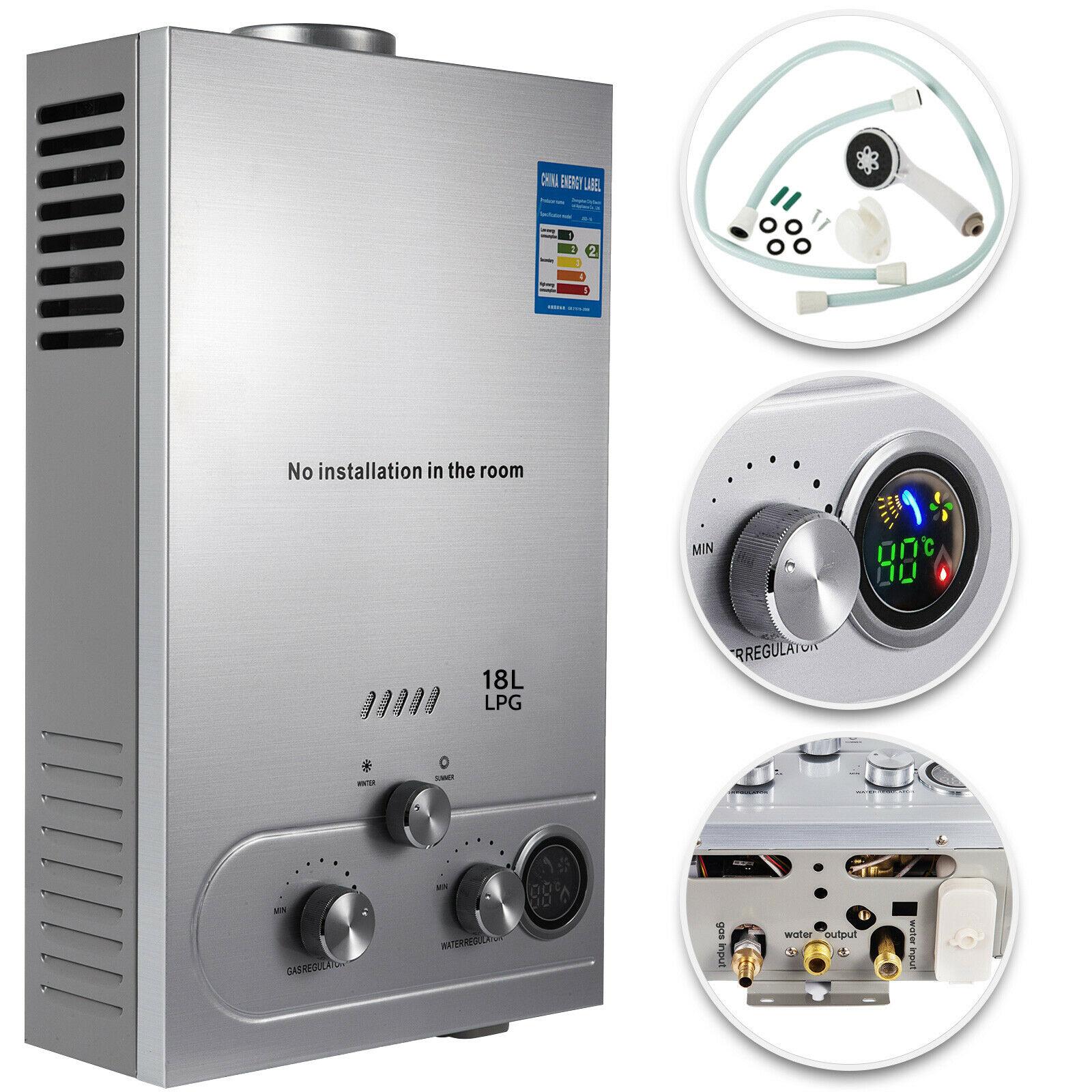 Heaters VEVOR 6L/8L/10L/12L/16L/18L LPG Propane Gas Instant Hot Water Heater Boiler Outdoor Stainless Steel, Purple
Heaters VEVOR 6L/8L/10L/12L/16L/18L LPG Propane Gas Instant Hot Water Heater Boiler Outdoor Stainless Steel, Purple
