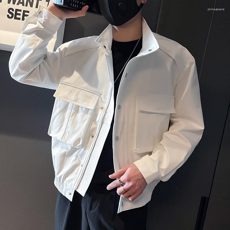 Men's Jackets 2023 Autumn Solid Color Men Casual Loose Big Pocket Coat Fashion Short Business Social Windbreaker Costume Homme, Black
Men's Jackets 2023 Autumn Solid Color Men Casual Loose Big Pocket Coat Fashion Short Business Social Windbreaker Costume Homme, Black