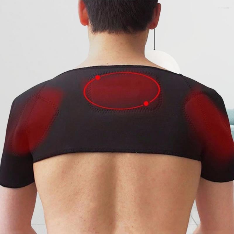 Back Support Shoulder Pad Durable Self-adhesive Design Magnetic Therapy Self-heating Strap Brace For Sports, Black
Back Support Shoulder Pad Durable Self-adhesive Design Magnetic Therapy Self-heating Strap Brace For Sports, Black