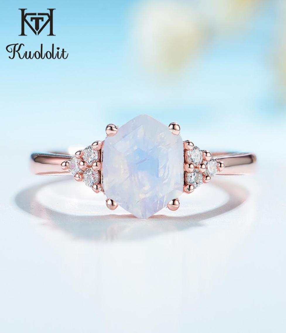 Kuololit 585 Rose Gold Rainbow Moonstone Women 925 Sterling Silver Hexagon Natural Gemstone Ring for Romantic2891616
Kuololit 585 Rose Gold Rainbow Moonstone Women 925 Sterling Silver Hexagon Natural Gemstone Ring for Romantic2891616